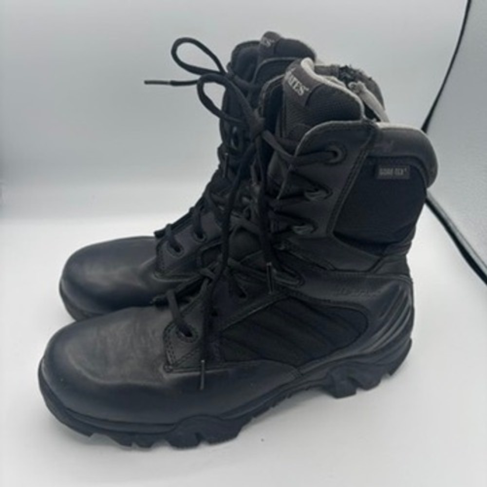 Bates Tactical Boots Mens Sz 11 Black Gore-Tex Side Zip Combat Work Military